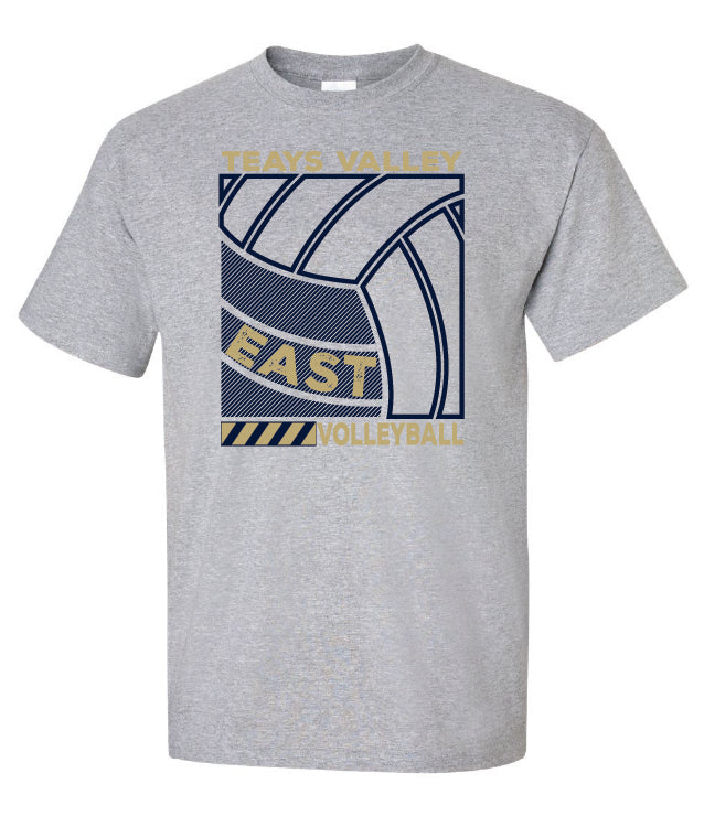 TV EAST Volleyball Blueprint T-Shirt
