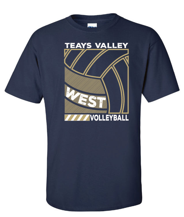 TV WEST Volleyball Blueprint T-Shirt