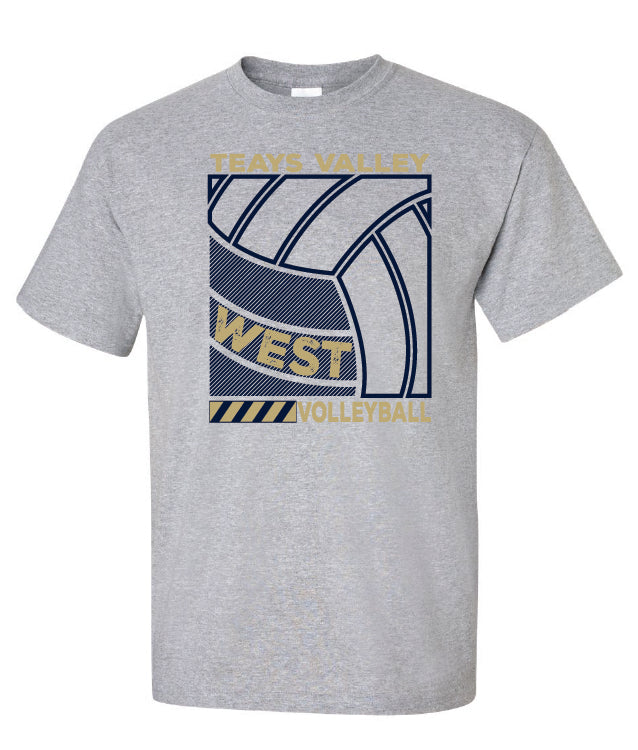 TV WEST Volleyball Blueprint T-Shirt