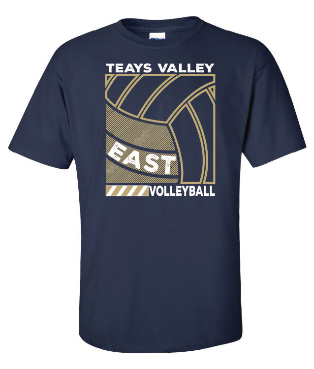 TV EAST Volleyball Blueprint T-Shirt